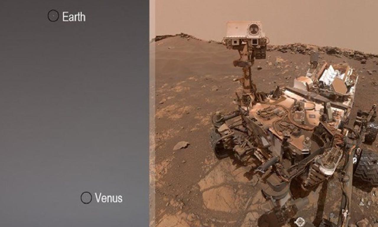 Mars kaşifi Curiosity, Dünya dahi Venüs'ü fotoğrafladı 