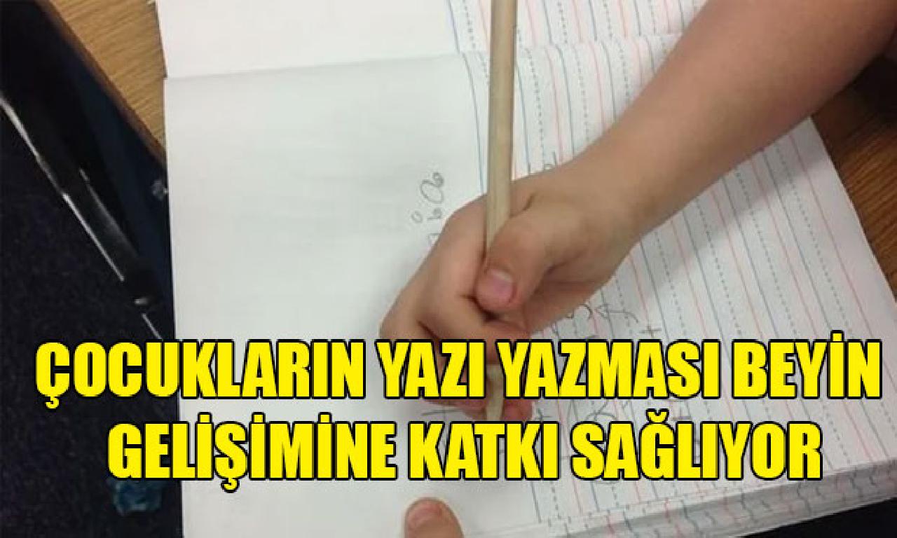 Çocukların yazı yazması muhakeme gelişimine katkı sağlıyor 