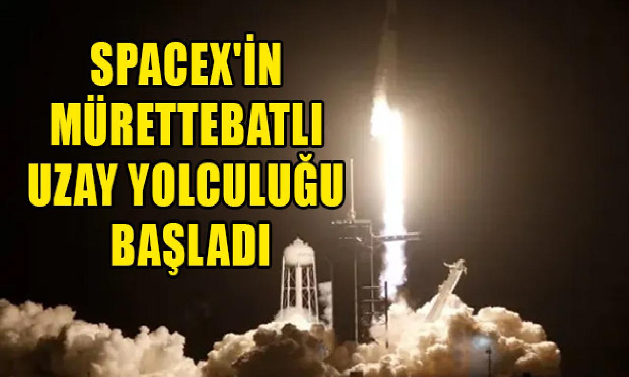 SpaceX'in mürettebatlı feza yolculuğu başladı 