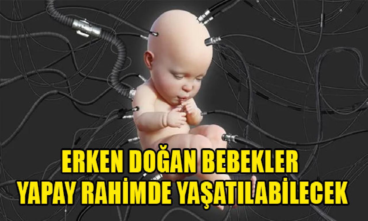 Erken doğan bebekler sun'î rahimde yaşatılabilecek 