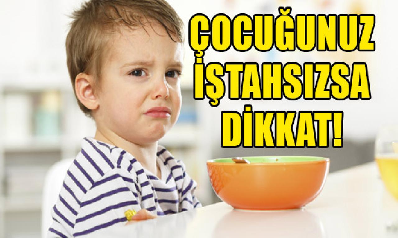 Çocuklarda tek haftayı aşan iştahsızlığa uyanıklık edilmeli 