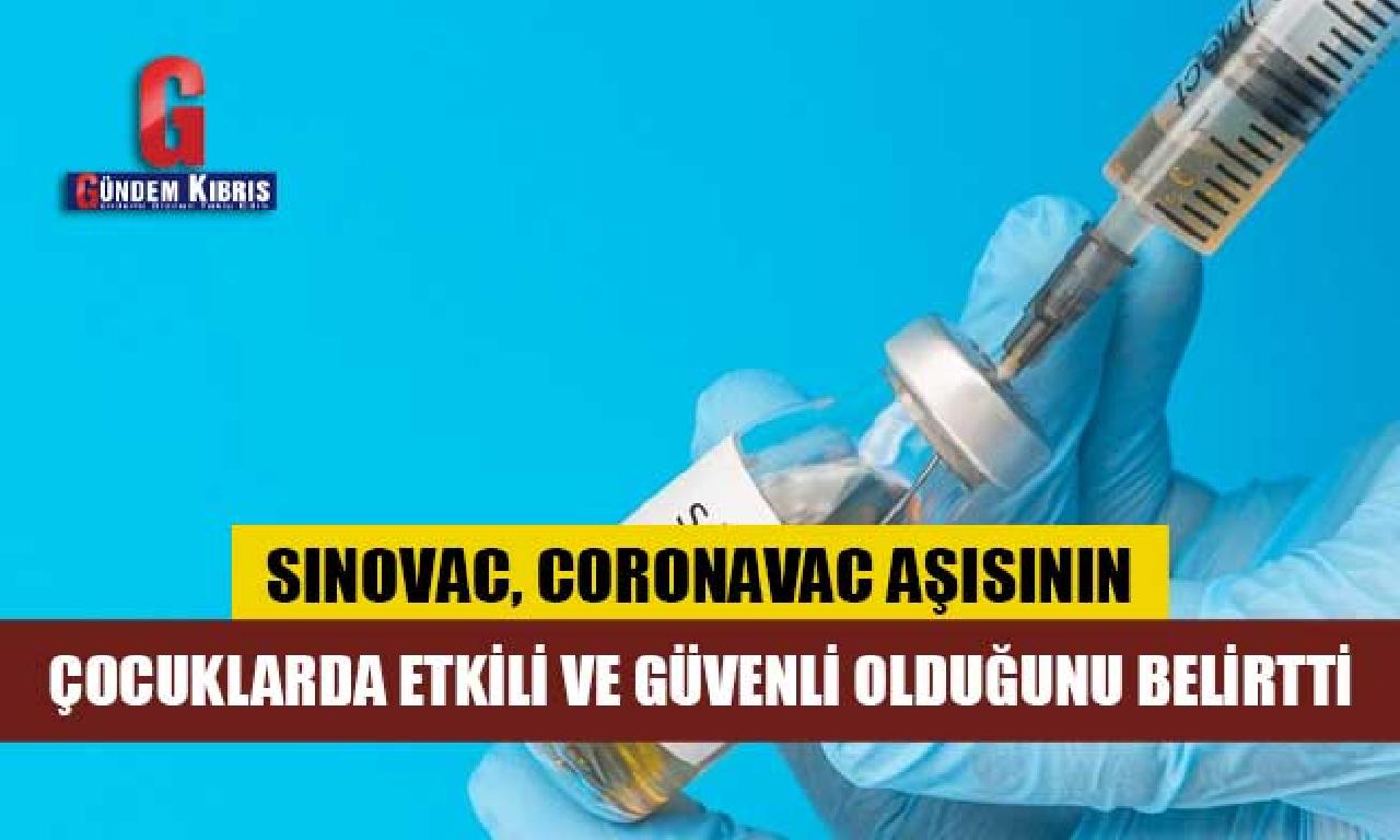 Sinovac, Coronavac aşısının çocuklarda tesirli dahi güvenli olduğunu belirtti 