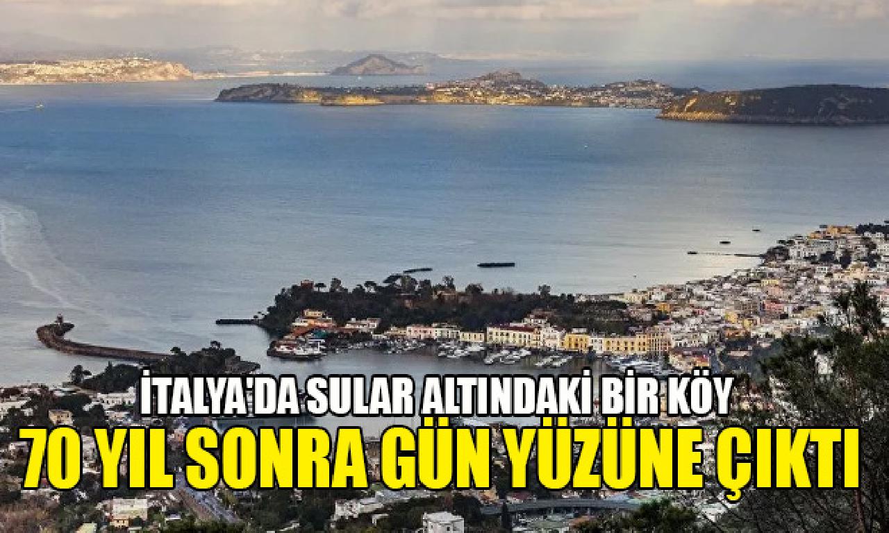 İtalya'da sular altındaki tek köy 70 yıl müteakiben gün yüzüne çıktı 