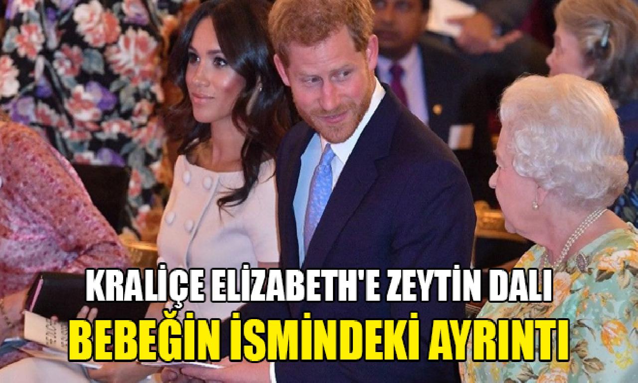 'Meghan Markle ilen Prens Harry'den Kraliçe Elizabeth'e zeytingillerden dalı' 