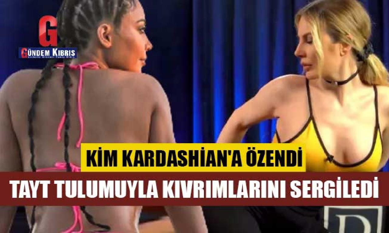 Hande Sarıoğlu sıkı tulumunu giydi! Kim Kardashian'a özendi 