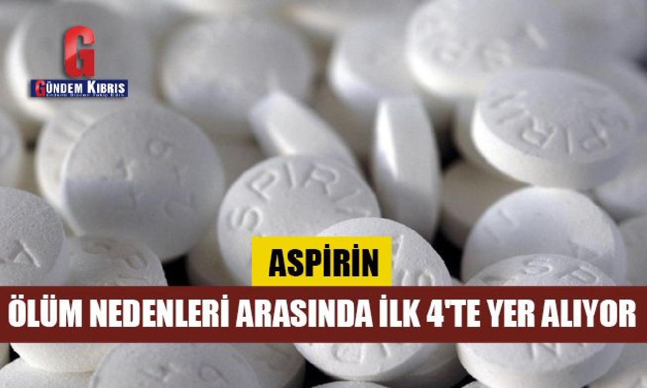 Aspirin, yürek krizi dahi felç, ölüm nedenleri arasında altu 4'te mahal alıyor 