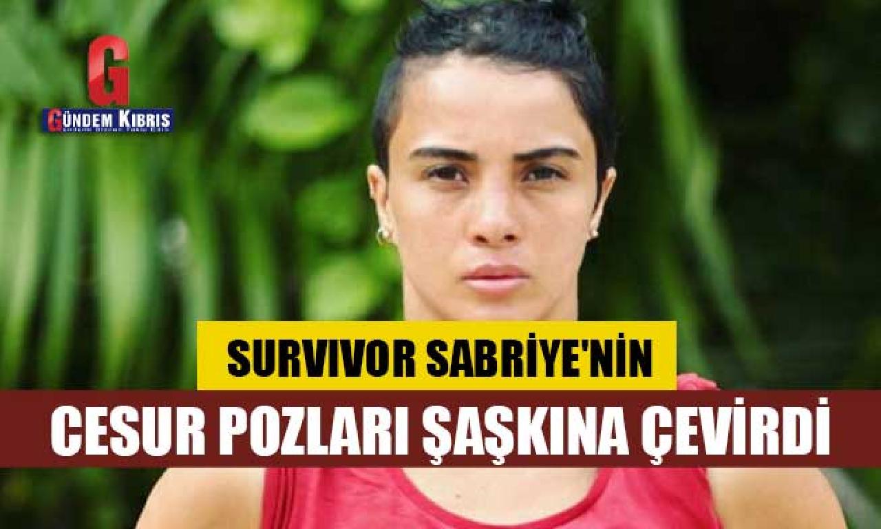 Survivor Sabriye'nin yürekli pozları şaşkına çevirdi 