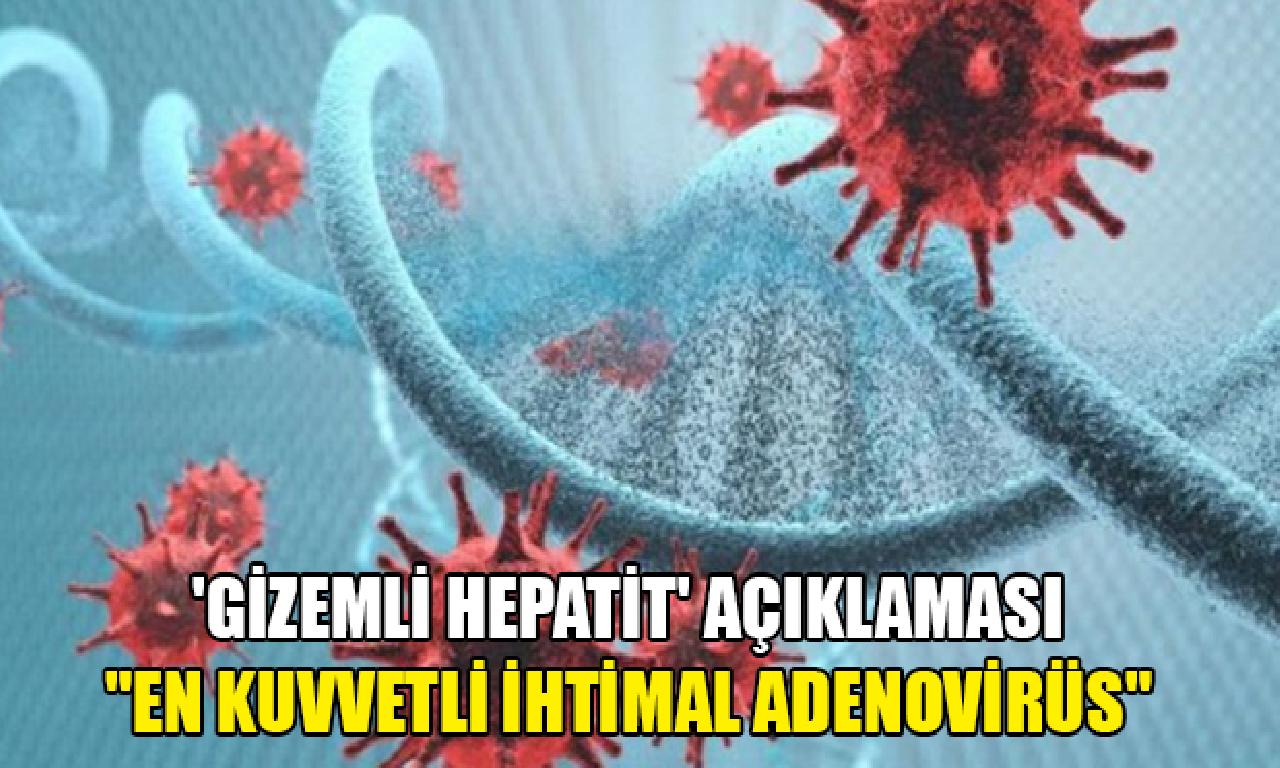 DSÖ'den 'gizemli hepatit' açıklaması: En zorlu olabilirlik adenovirüs 