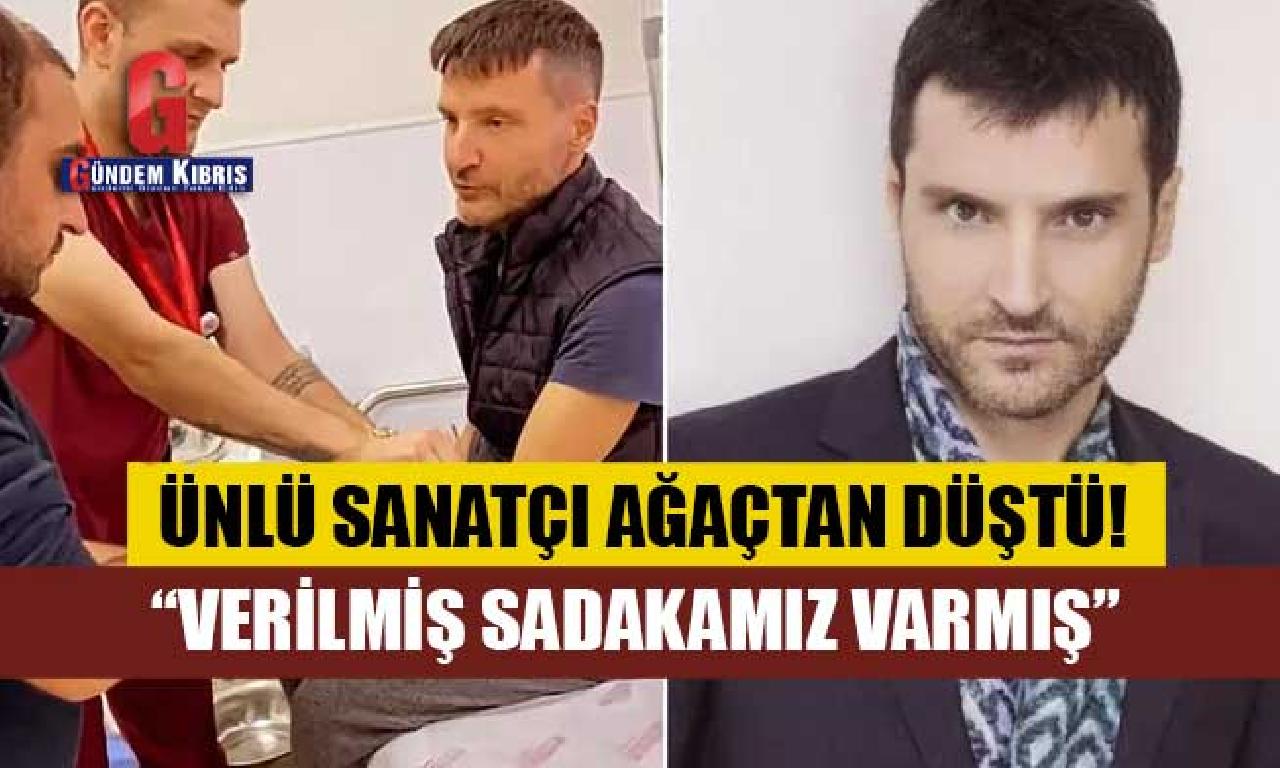 Ünlü sanatçı ağaçtan düştü! 