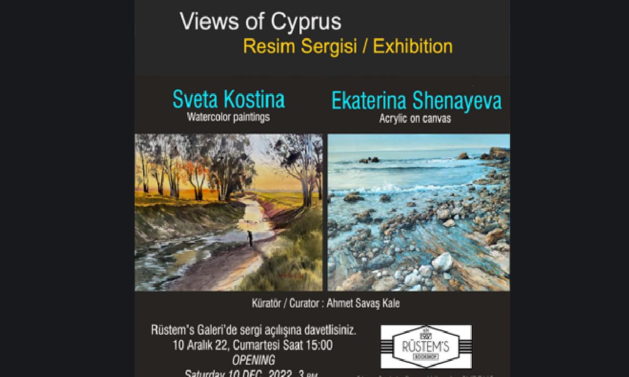 Kıbrıs Manzaraları sergisi 10 Aralık’ta Rüstem Kitabevi’nde… 