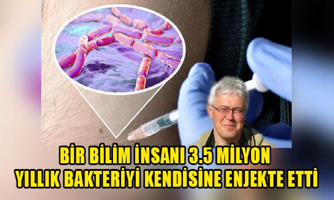 Bir ilim insanı 3.5 1000000 yıllık bakteriyi nama enjekte etti 