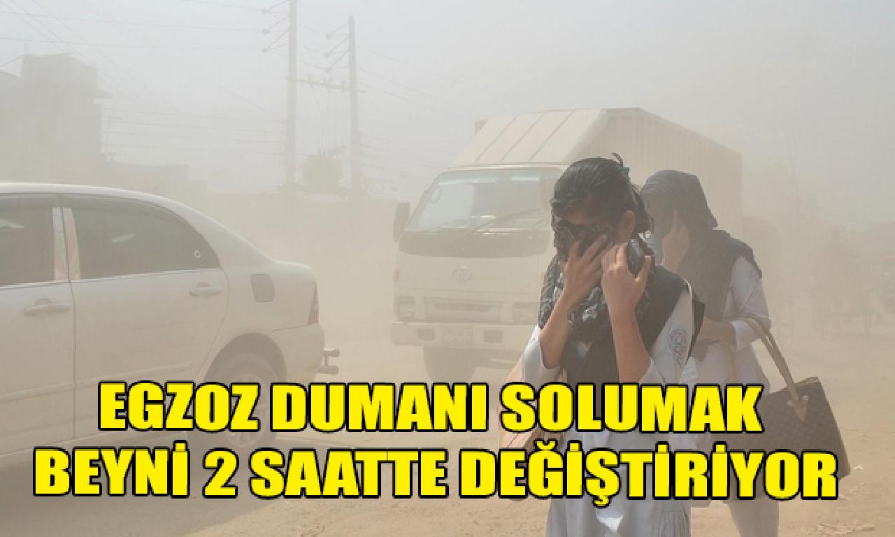 Egzoz dumanı zorlanmak ince zar 2 saatte değiştiriyor 