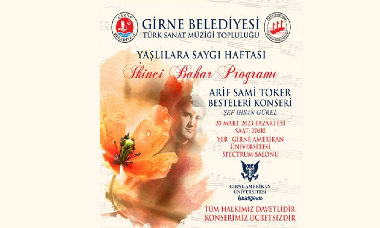 Girne Belediyesi Türk Sanat Müziği Topluluğu ‘Yaşlılar Haftası’ nedeni ilen dinleti düzenliyor 