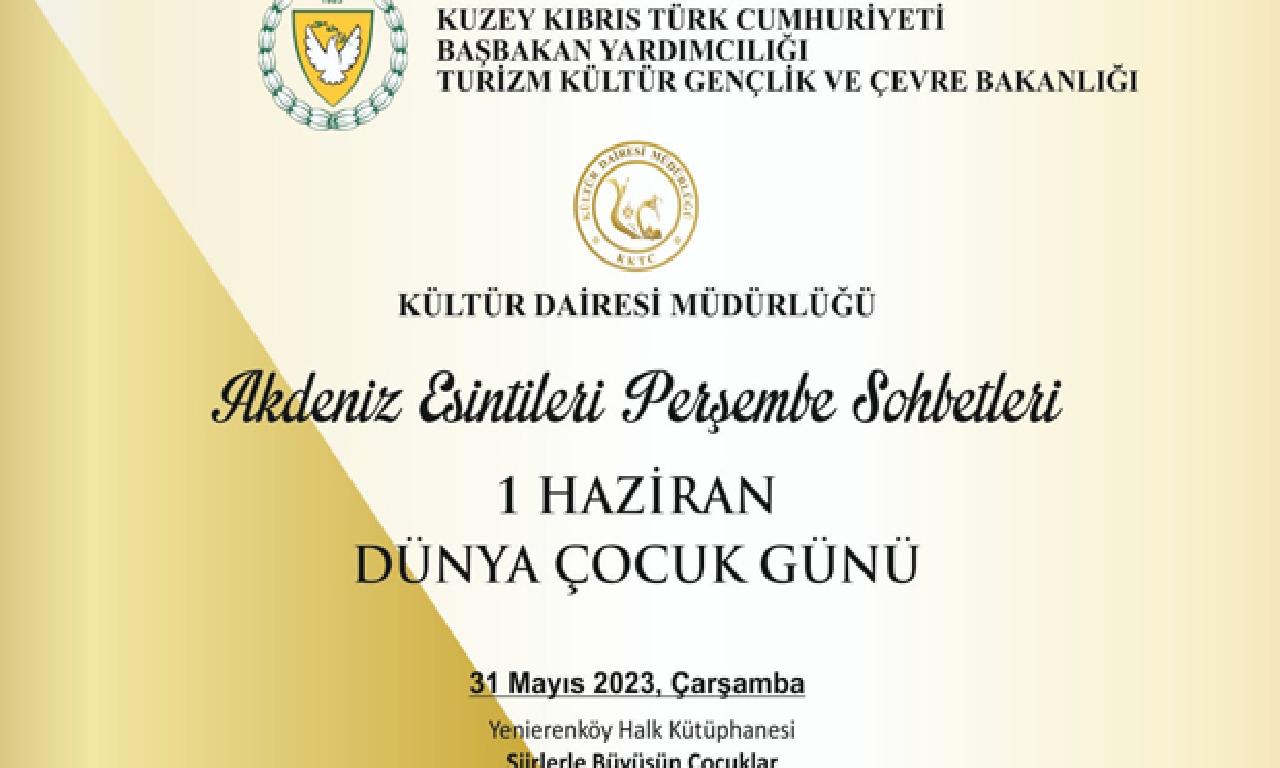 Kültür Dairesi 1 Haziran Dünya Çocuk Günü dolayısıyla kütüphanelerde çalışma düzenleyecek 