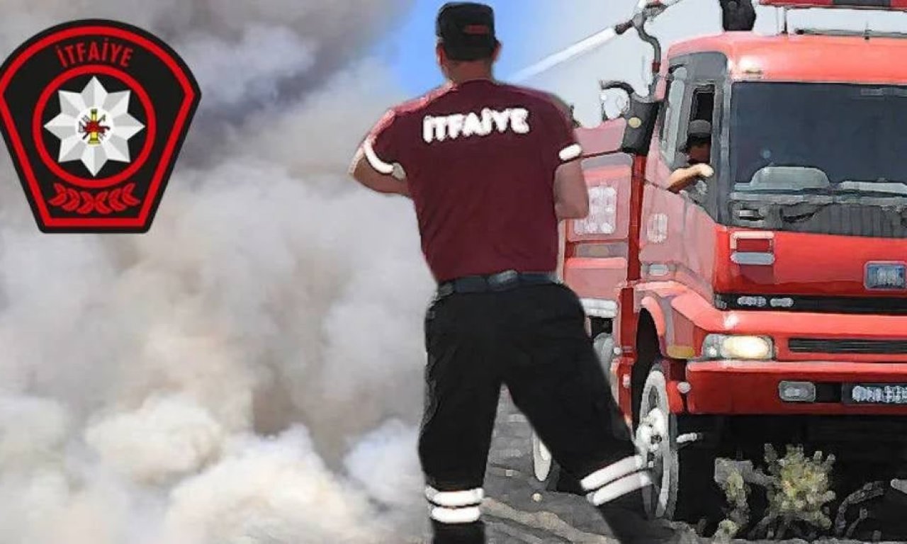 Gazimağusa'da seyir halindeki araçta yangın çıktı