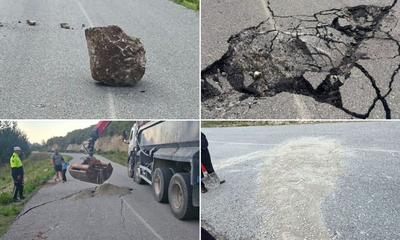 İskele Belediyesi hızlı müdahale etti: Kantara yolundaki kaya hasarı giderildi